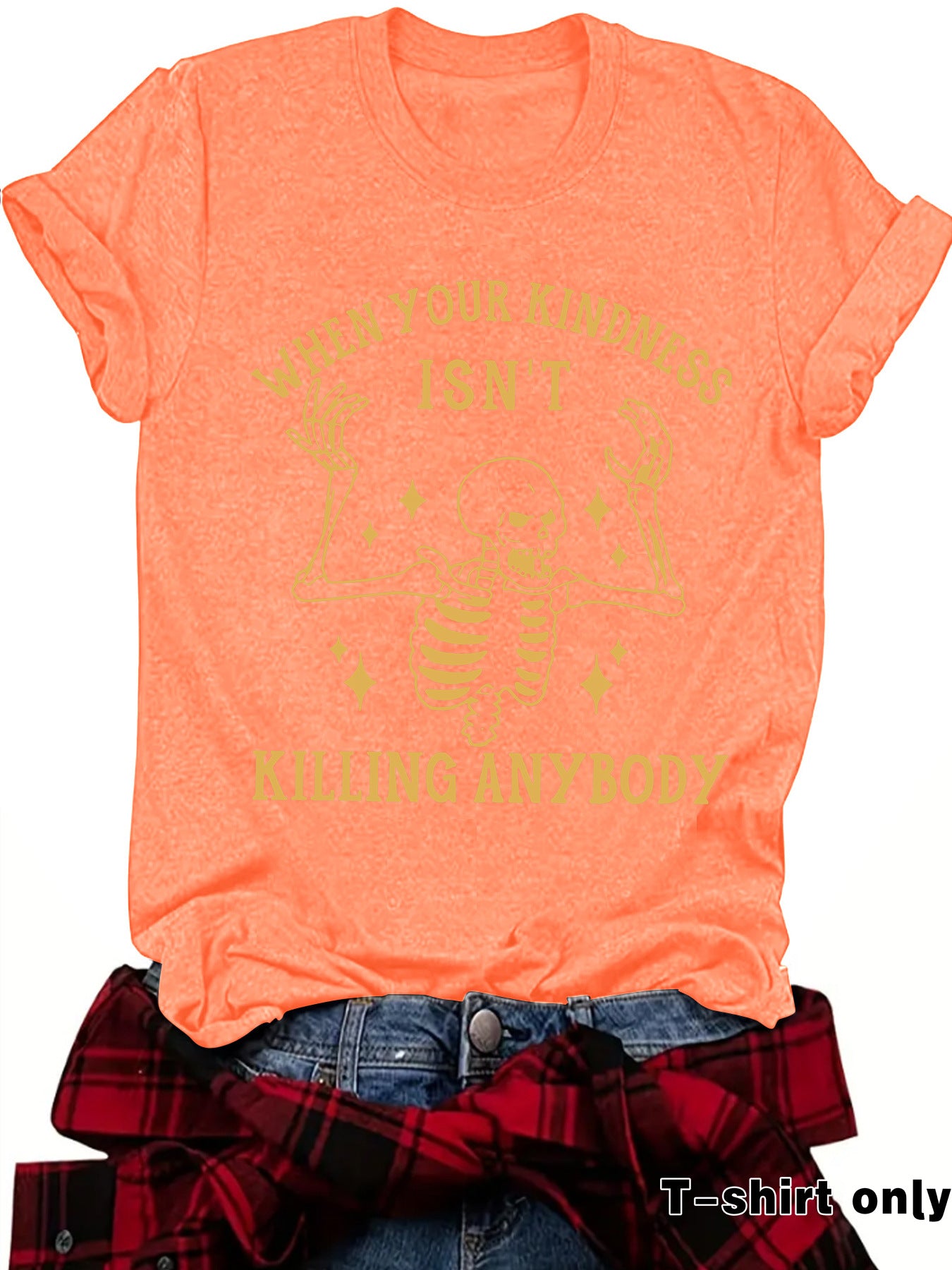 Short sleeved skull pattern short sleeved shirt