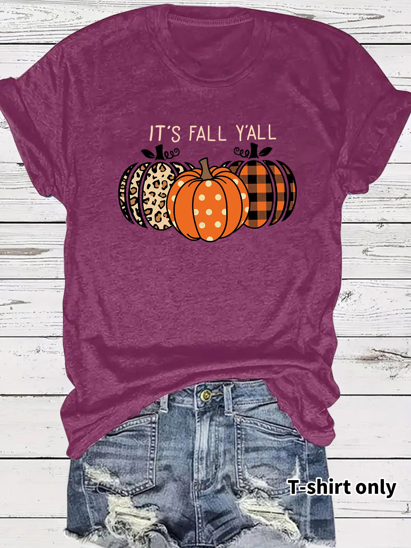 Short sleeved pumpkin short sleeved