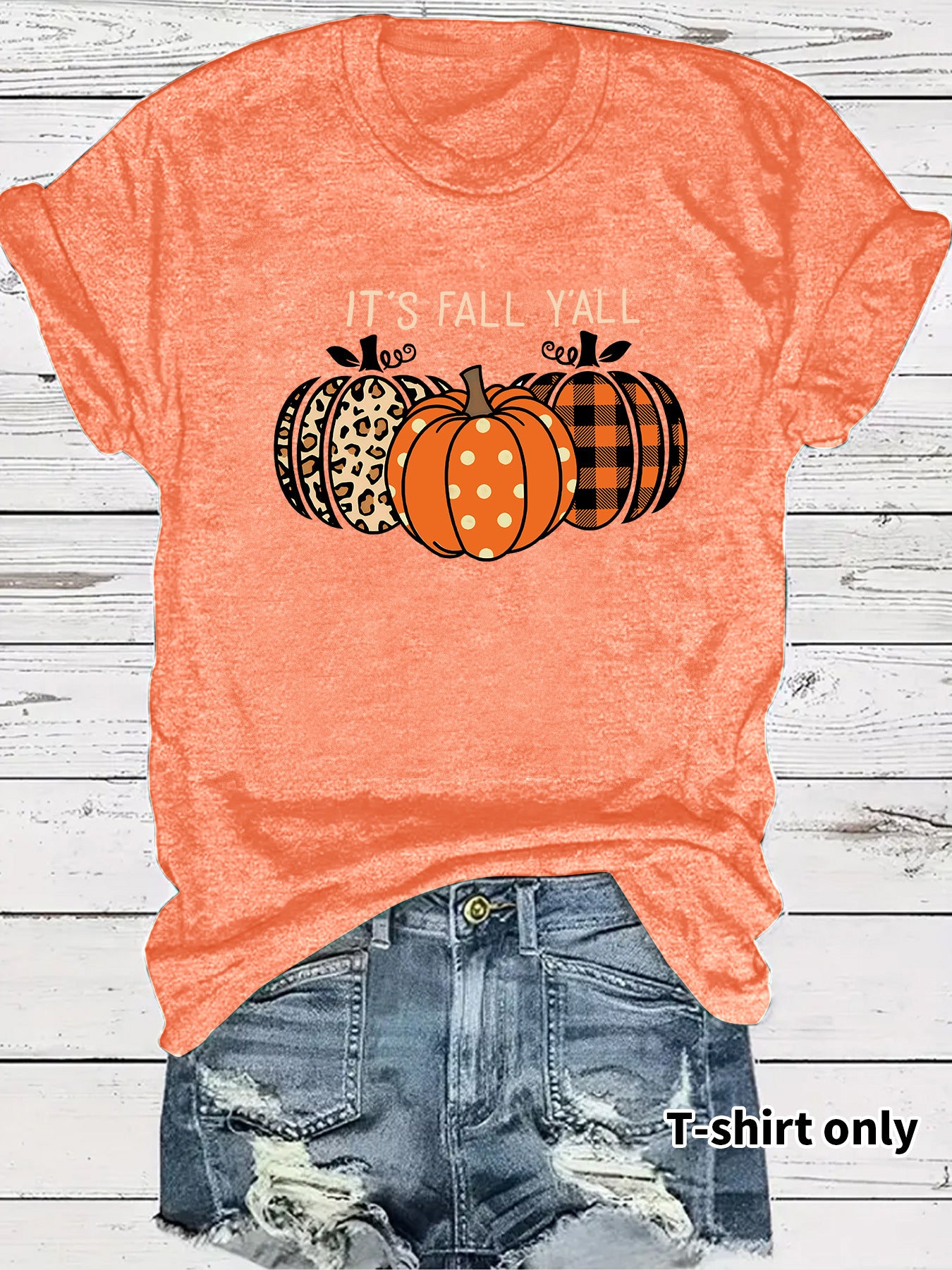 Short sleeved pumpkin short sleeved