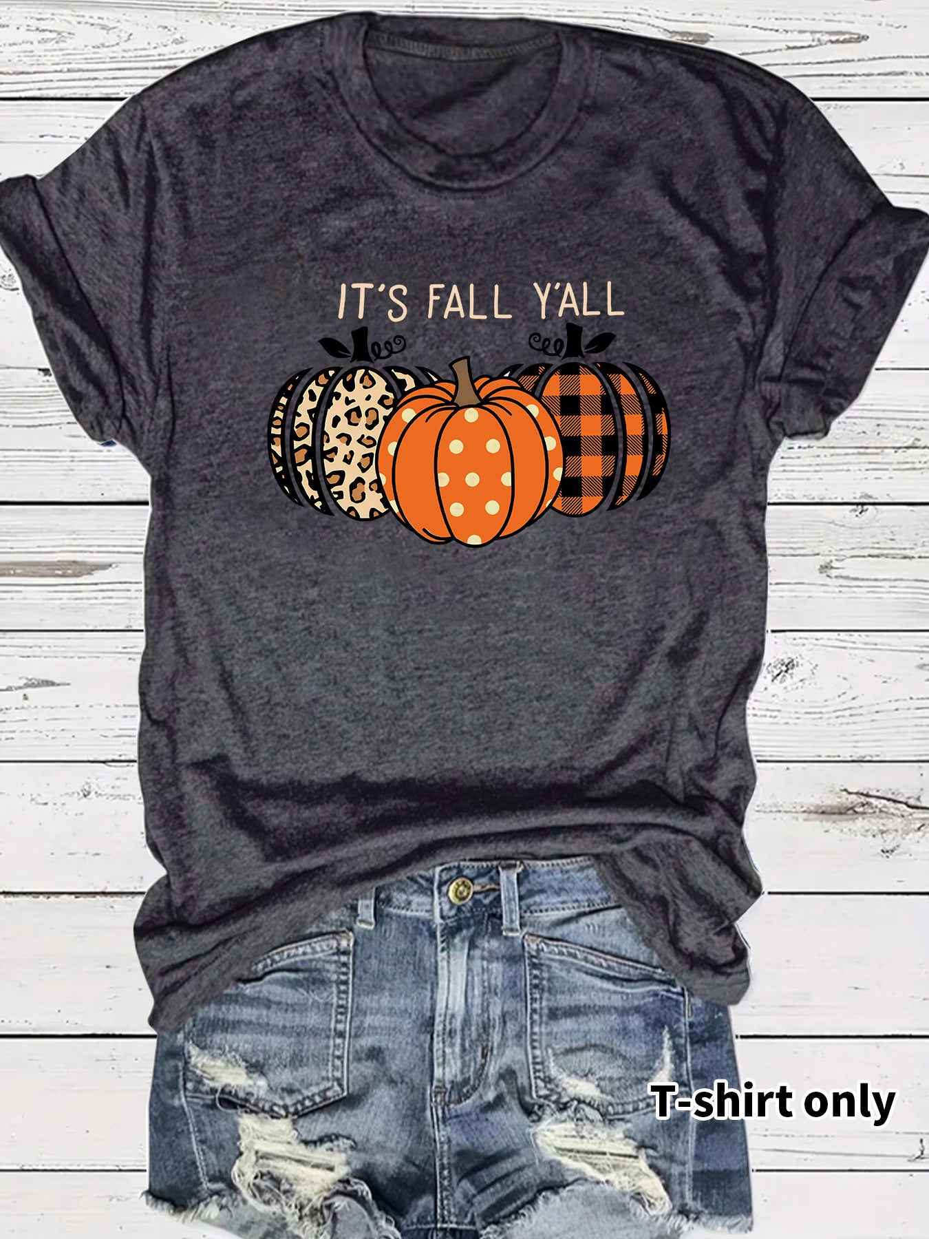 Short sleeved pumpkin short sleeved