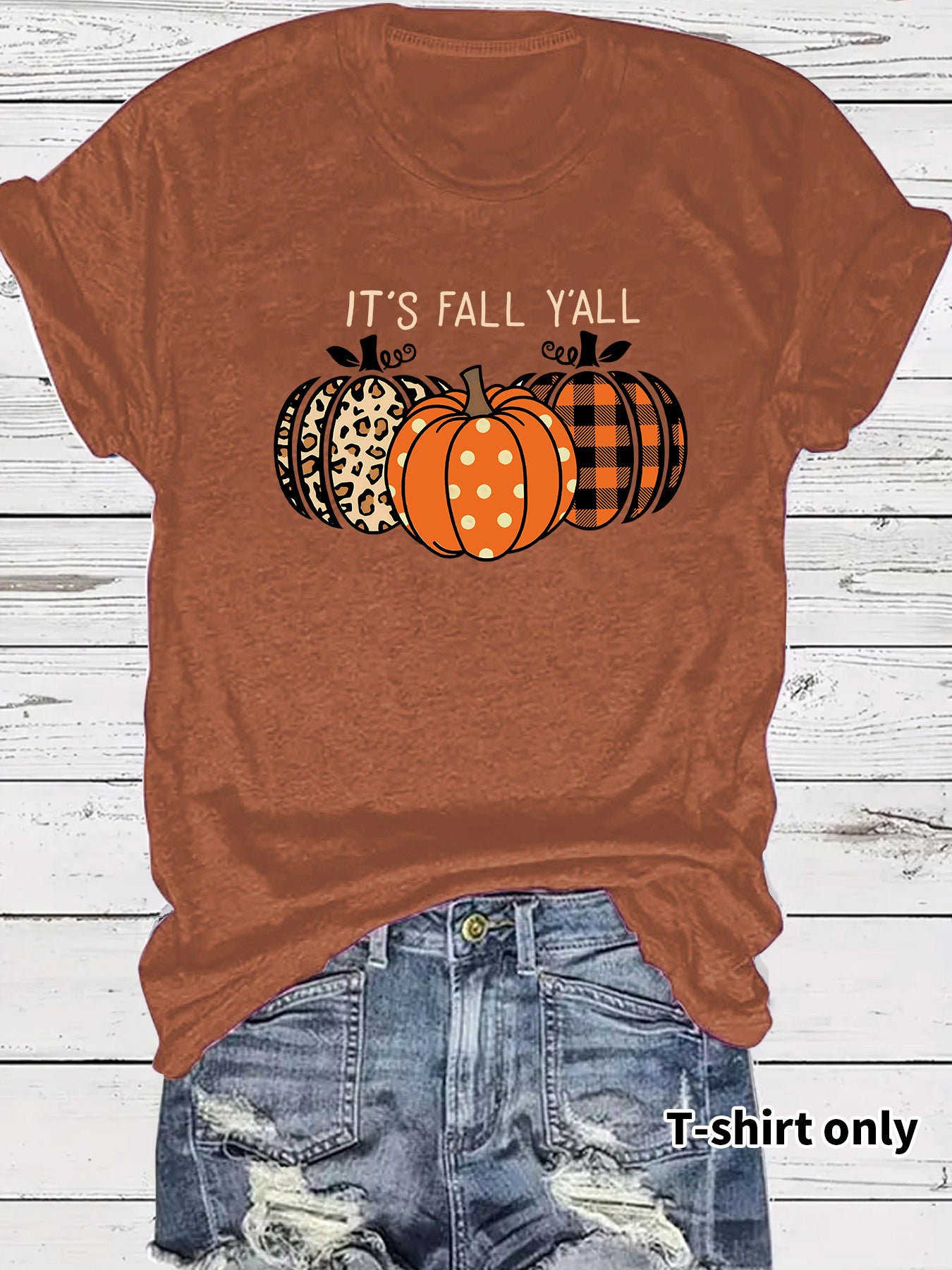 Short sleeved pumpkin short sleeved